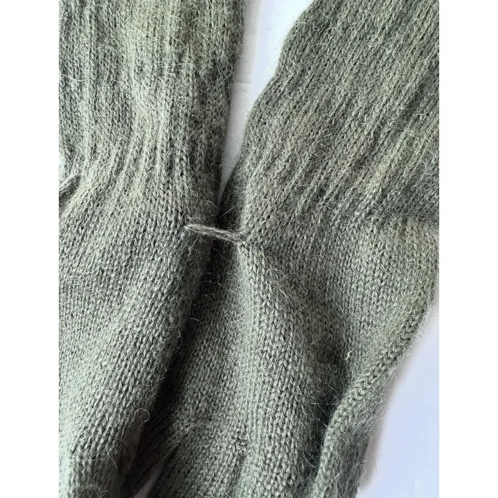 Diesel long mohair wool blend knitted girls gloves 3-8 years